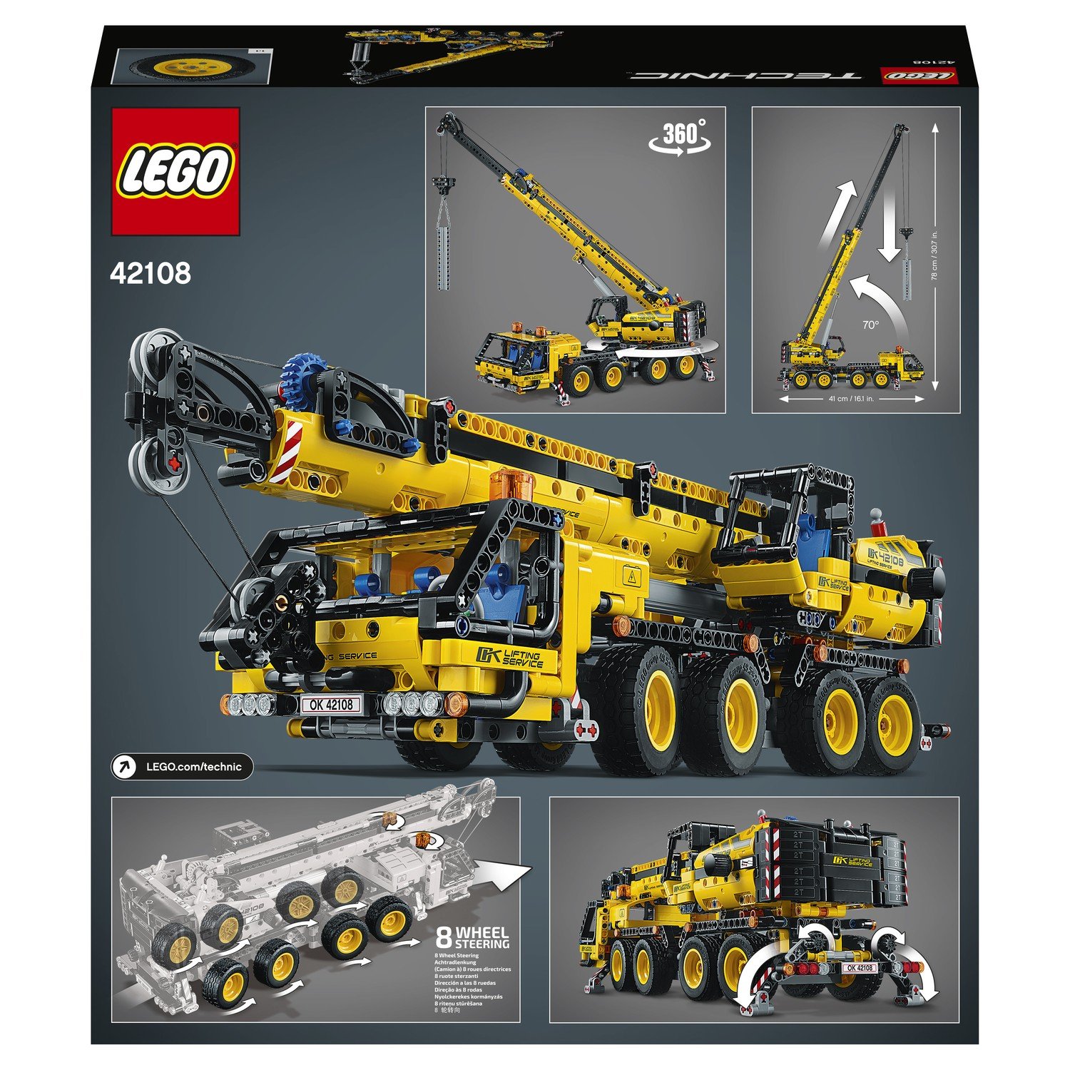 Обзор конструктора Lego Technic 42108 Мобильный кран