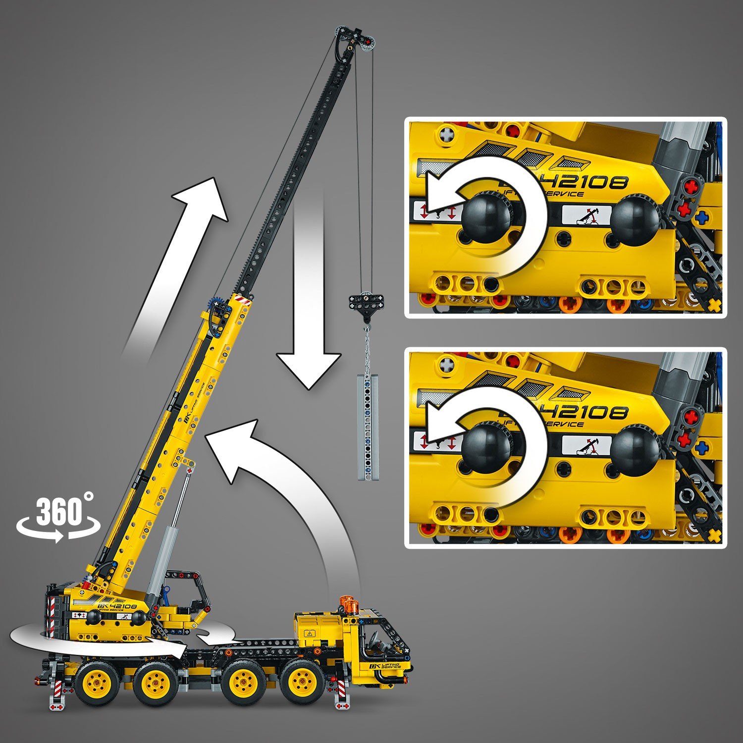 Обзор конструктора Lego Technic 42108 Мобильный кран