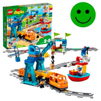 Обзор конструктора Lego Duplo Town 10875 Грузовой поезд