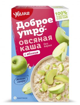 Обзор каши овсяной Увелка с яблоком